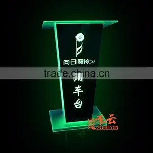 Acrylic Night Bar Acrylic LED Table Designs, Night Club dj Facade, Night Bar Booth thumbnail-5