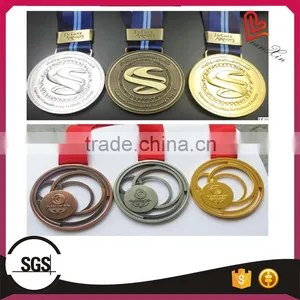 Promotion Cheap Custom Metal Sport Medals With Ribbon thumbnail-1