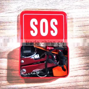 Outdoor Travel Portable SOS Survival Gear Emergency Equipment On-board Emergency Supplies Survival Emergency Kits thumbnail-2