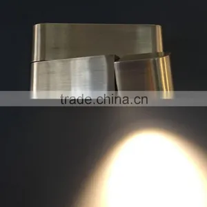 LED 3W Chrome/Antique Brass Hotel Wall Lamps thumbnail-1