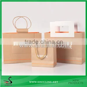 Sinicline Special Handle Design Printed Kraft Bags Factory thumbnail-1
