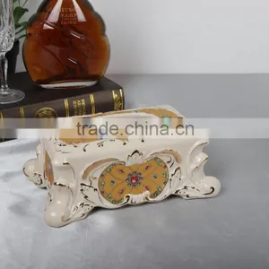 New Design Cheap Price Ceramic Tissue Cover Box thumbnail-2