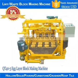 Equipment From China for the Small Business,QT40-3 Lightweight Movable Concrete Block Making Machine thumbnail-1