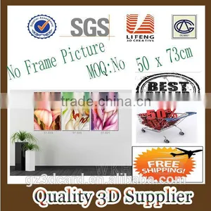 New Material PET 1.5mm No Frame Picture High Quality Promotional Lenticular 3d Pictures thumbnail-1