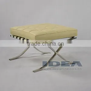 DC2001 Replica Mies Van Der Rohe Barcelona Ottoman Cream White thumbnail-1