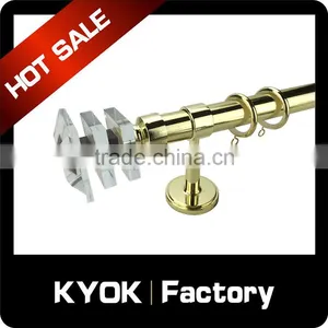 KYOK Double Curtain Rod Accessories , Golden Curtains Rods in Dubai thumbnail-6