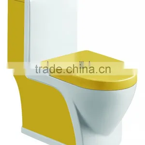 Western Modern Ceramic Washdown One Piece Colored Toilet 323 thumbnail-1