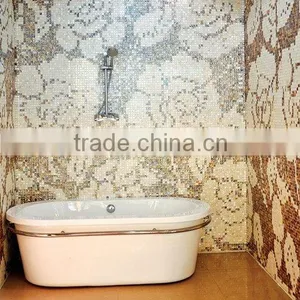 Mother of Pearl Mosaic Tile With Pattern Design-art Mosaic thumbnail-1