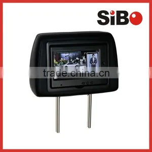 Turnable Screen Monitor Built in Headrest for Taxi Advertisement With Body Sensor thumbnail-1