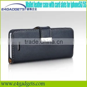 2013 Hot Selling Quality Genuine Leather Folio Case for Iphone5,for Iphone5 Cellphone Cases thumbnail-4