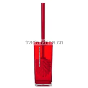 Red Plastic Toilet Brush Set for Promotion thumbnail-1