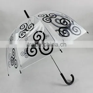 2015 Fashion Promotion Dome Transparent Umbrella thumbnail-2