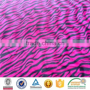Animal Zebra Black Stripe Printed Velour for Sofa Cushion Pillow Garment thumbnail-4