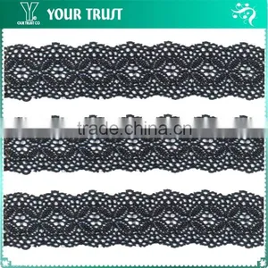 Width 2.1 Centimeter White Stretch Tape Trim Spandex Jacquard Elastic Lace thumbnail-4