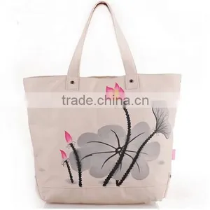 New Arrival Vintage Heavy Canvas Tote Bag Beach Cotton Bag thumbnail-6
