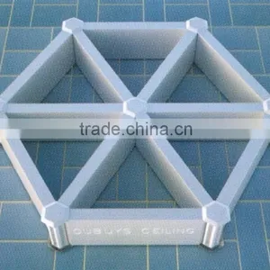 High Strength Suspended Cell Ceiling Aluminum Triangle Open Grid Ceiling thumbnail-6