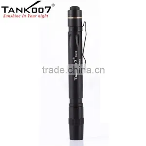 Delicate Design Promotion Gift Items Anodized Finish Brass Bright Torch Pen Led Flashlight Tank007 PA02 thumbnail-3