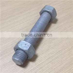 Stud Bolts With Hex Nut Hot Dip Galvanised thumbnail-1