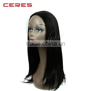 no Tangling no Shedding Virgin Indian Remy Full Lace Wig, Cheap Yaki Wave Full Lace Wig thumbnail-3