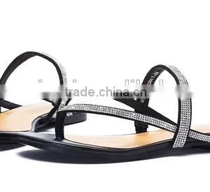 New Cool Slippers Fashion Belt Drill Roman Shoes thumbnail-1
