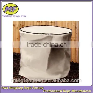 Heavy Duty Round Air Conditioner Cover, Black White, 34 X 30 Inch thumbnail-1
