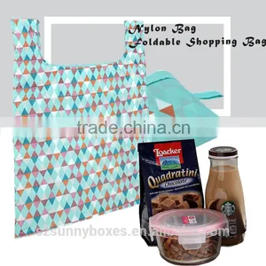 2016 New Style Colorful Nylon Foldable Lamination Bag for Shopping Quality Choice thumbnail-5