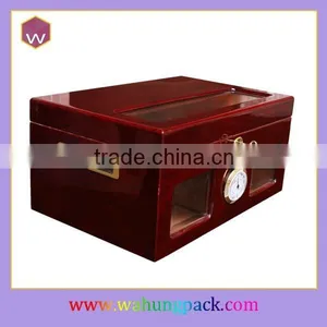 Vintage Cigar & Humidor Gift Set Box With Brown Glossy Finishing Wholesale thumbnail-1