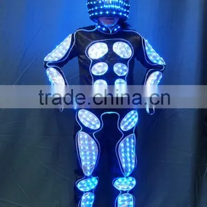 Wireless DMX512 Tron Dance Performance LED Costume Suit thumbnail-4