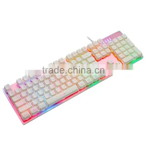 New Gaming LED Backlight USB Wired 104 Keys Professional Game Keyboard Waterproof Game Keyboard For PC thumbnail-2