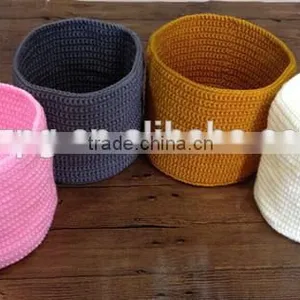 Storage Toy Baskets, Crochet Storage Bin thumbnail-3