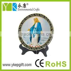 Virgin Mary Images Antique Religious Catholic Wholesale Plate Shape thumbnail-2