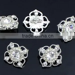 Top Seller Fashional Silver Shank Small Rhinestone Buttons Wholesale RNK147 thumbnail-2
