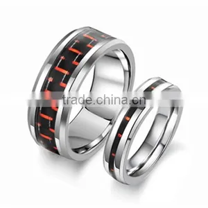 Fashion Carbon Fiber Design Fasion Jewelry Stainless Steel Rings Mix Order (LR6004) thumbnail-1