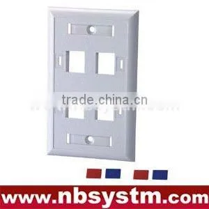 Face Plate 4 Port, Size:70x115mm thumbnail-1