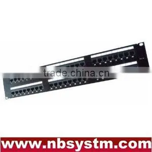 48 Port UTP Cat5e Cat6 Patch Panel 19" 2U, Krone & Dual IDC thumbnail-1