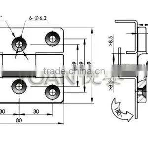 Good Quality Stainless Steel Concealed Tower Bolt for Metal Cabinet thumbnail-2