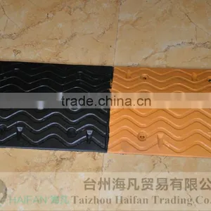 1000*350*40mm Heavy Strength Reflective Rubber Speed Hump for Crossing/High Quality Rubber Speed Hump Used in Intersection thumbnail-2