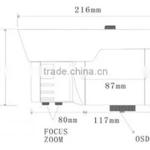 2.8-12mm Varifocal Lens Ccd 700TVL Osd ATR Wdr Camera thumbnail-4