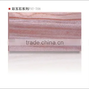 2014 Latest Decorative Backlit Translucent Resin Fire Resistant Stone thumbnail-1