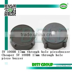 Cheaper 5V 100DB 17mm Through Hole Piezo Buzzer SMT1706 thumbnail-1