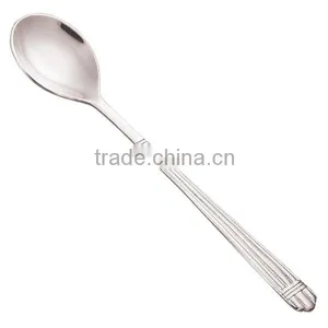 Solid Serving Spoon Stainless Steel Silver Dispenser Spoon Mirror Finish Serveware for Elegant Buffet Serving thumbnail-4
