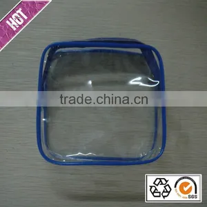Chinese Factory Heat Pressing Clear Pvc Zipper Bag thumbnail-1