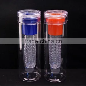 Fruit Infuser Water Bottle/ Plastic Mineral Water Tumbler Insulated Plastic Water Bottle thumbnail-1