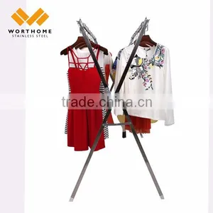 Hanging X Type Vertical Flexible Folding Automatic Clothes Drying Rack thumbnail-4