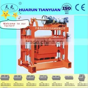 QT4-40 Small Manual Concrete Block Machine Cement Block Making Machine/ Hollow Blocks Making Machinery thumbnail-2