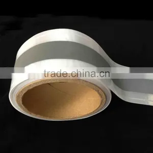 Silver Reflective Band In PVC With Gray Strip In The Middle thumbnail-1