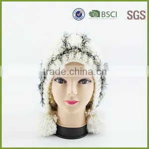 Winter 100 Acrylic Pom Pom Beanie Hats Wholesale thumbnail-1