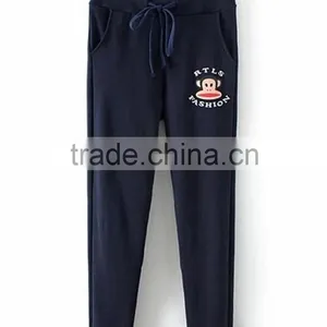 2016 Winter Custom Jogger Sweatpants, Wholesale Cartoon Monkey Printed Women's Sports Sweatpants thumbnail-5