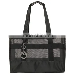 Felt Tote Mesh Hand Bag thumbnail-6