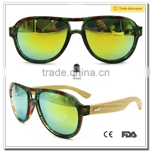 Bamboo Wood Sunglasses Handmade Wooden Sunglasses With Free Custom Laser Logo thumbnail-4